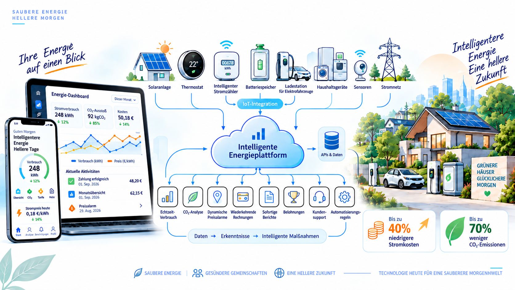 Plattform für intelligentes Energiemanagement und IoT-Automatisierung